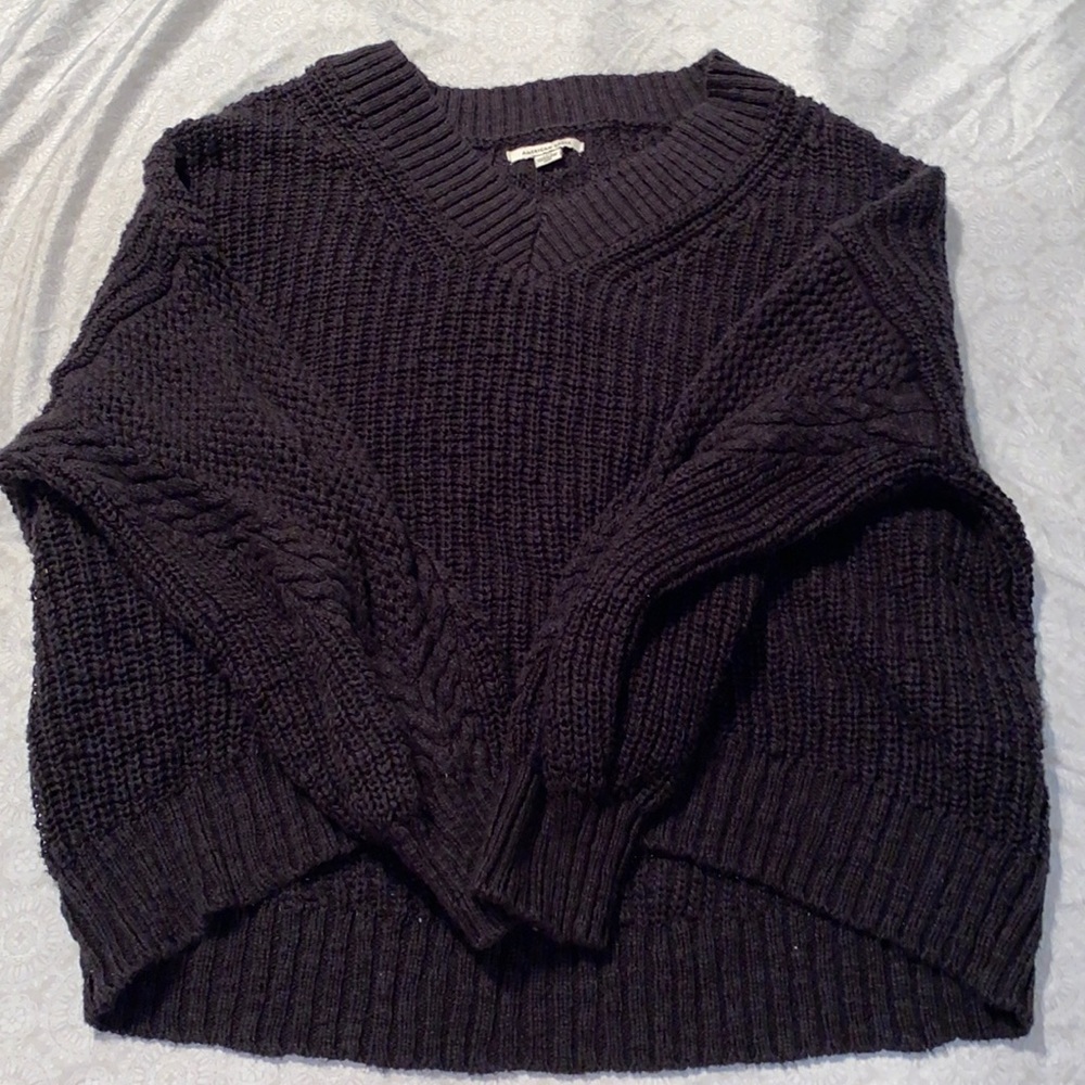 Black Knitted Sweater